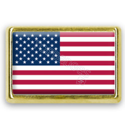 Pins rectangle : Drapeau USA
