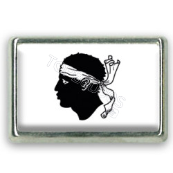 Pins rectangle : Drapeau Corse