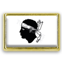 Pins rectangle : Drapeau Corse