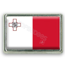 Pins rectangle : Drapeau Malte