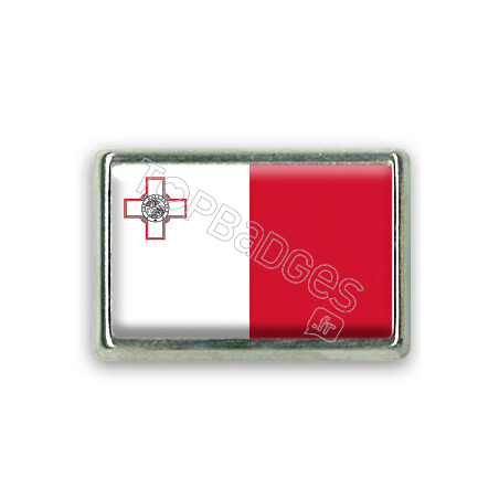 Pins rectangle : Drapeau Malte