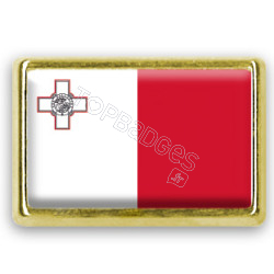 Pins rectangle : Drapeau Malte
