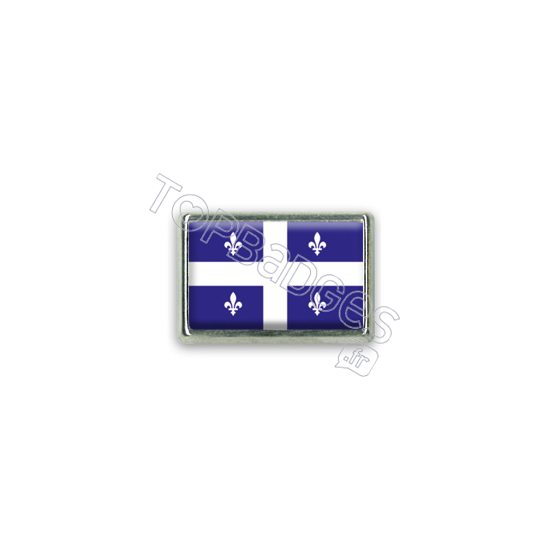 Pins rectangle : Drapeau Québec