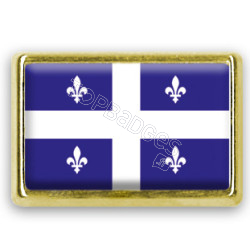 Pins rectangle : Drapeau Québec