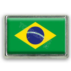 Pins rectangle : Drapeau Brésil