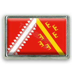 Pins rectangle : Drapeau Alsace