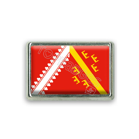 Pins rectangle : Drapeau Alsace