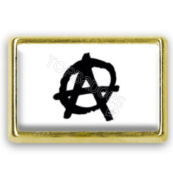 Pins rectangle : Drapeau anarchie