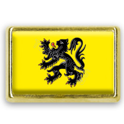 Pins rectangle : Drapeau Flandres