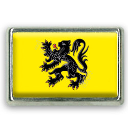 Pins rectangle : Drapeau Flandres