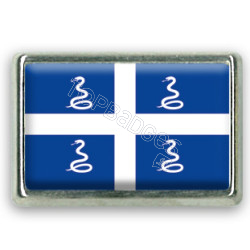 Pins rectangle : Drapeau Martinique