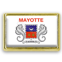 Pins rectangle : Drapeau Mayotte
