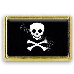 Pins rectangle : Drapeau pirate
