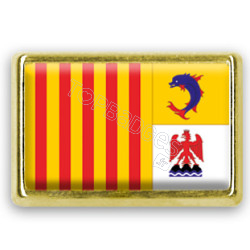 Pins rectangle : Drapeau Provence-Alpes-Côtes d'Azur