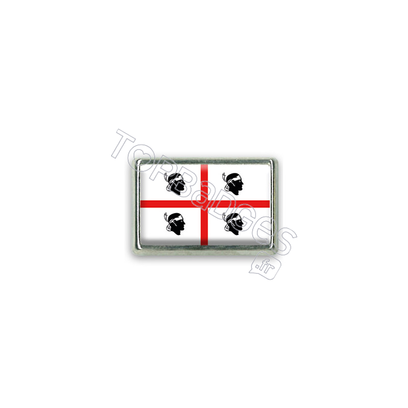 Pins rectangle : Drapeau Sardaigne Pins rectangle : Drapeau Sardaigne
