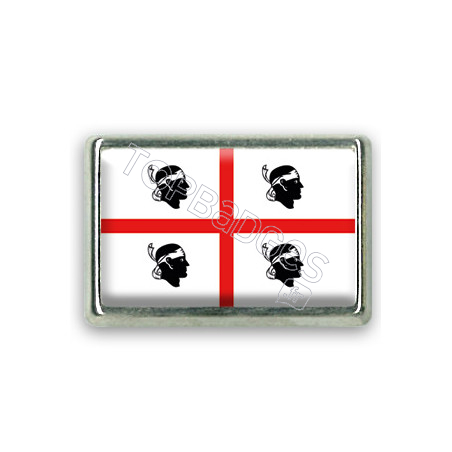 Pins rectangle : Drapeau Sardaigne
