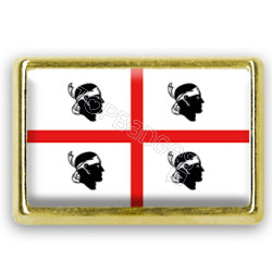 Pins rectangle : Drapeau Sardaigne