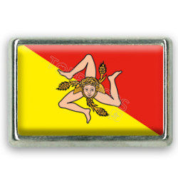 Pins rectangle : Drapeau Sicile