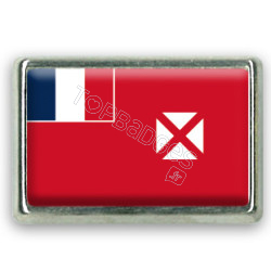 Pins rectangle : Drapeau Wallis et Futuna