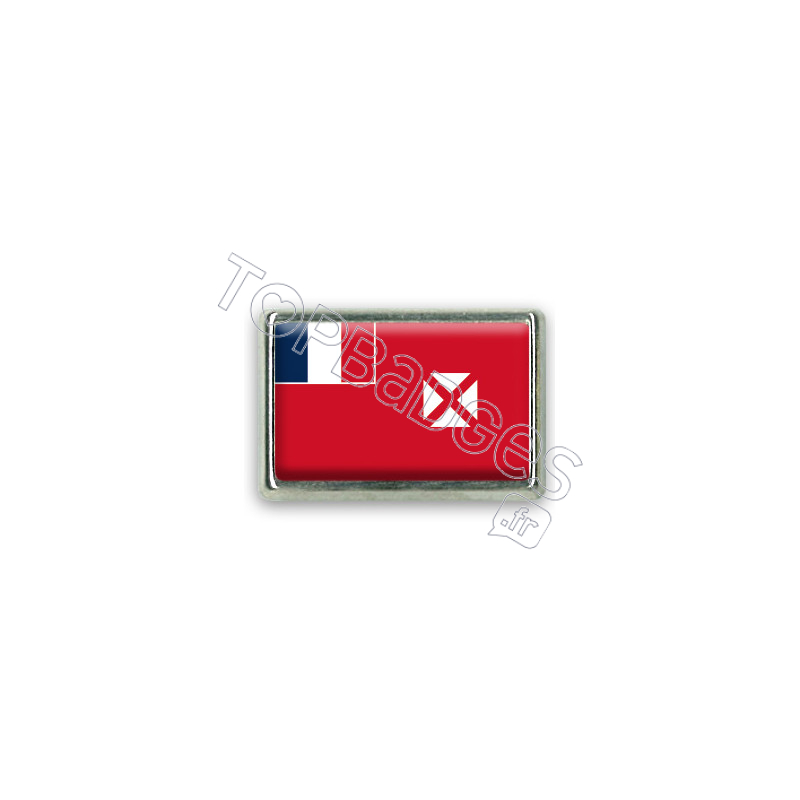 Pins rectangle : Drapeau Wallis et Futuna