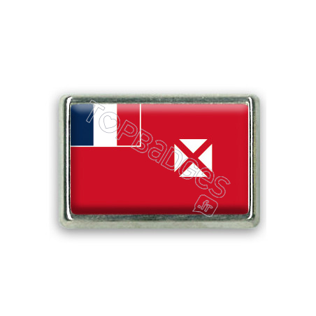 Pins rectangle : Drapeau Wallis et Futuna