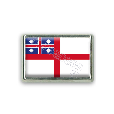 Pins rectangle : Drapeau tribus unies de Nouvelle Zélande