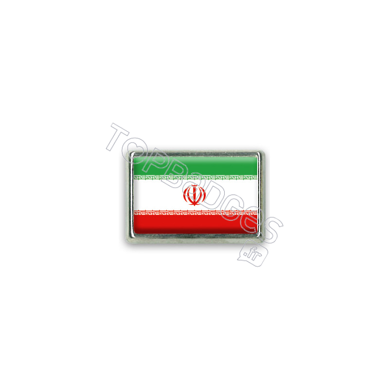 Pins rectangle : Drapeau Iran