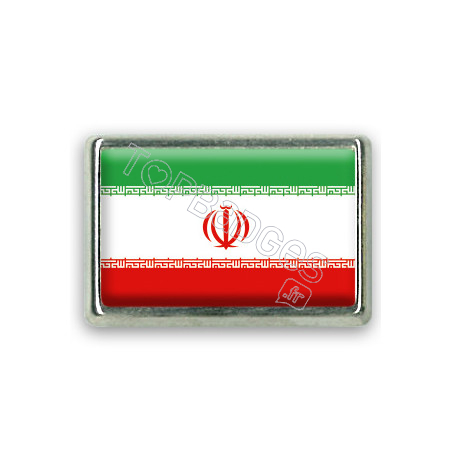 Pins rectangle : Drapeau Iran