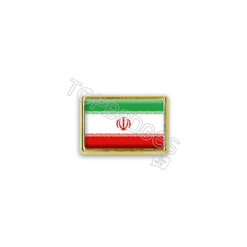 Pins rectangle : Drapeau Iran