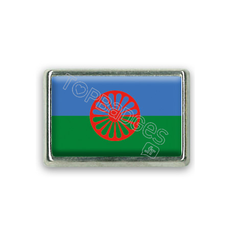 Pins rectangle : Drapeau Tsigane
