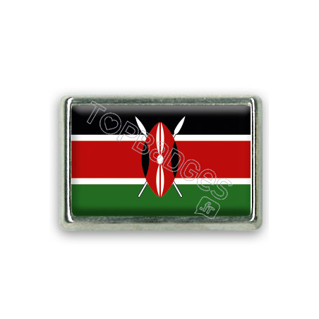 Pins rectangle : Drapeau Kenya