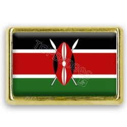 Pins rectangle : Drapeau Kenya