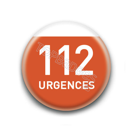 Magnet rond : 112 Urgences