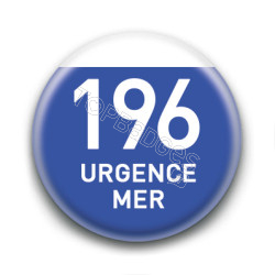 Magnet rond : 196 Urgence mer