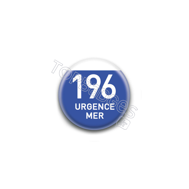 Magnet rond : 196 Urgence mer