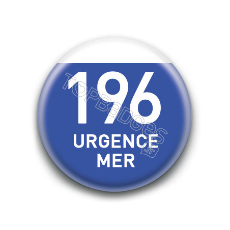 Magnet rond : 196 Urgence mer
