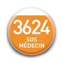 Magnet rond : 3624 SOS médecin