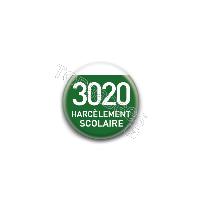 Magnet rond : 3020 Harcèlement scolaire