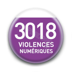 Magnet rond : 3018 Violences numériques