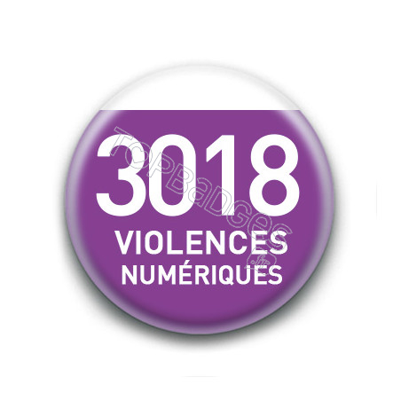 Magnet rond : 3018 Violences numériques