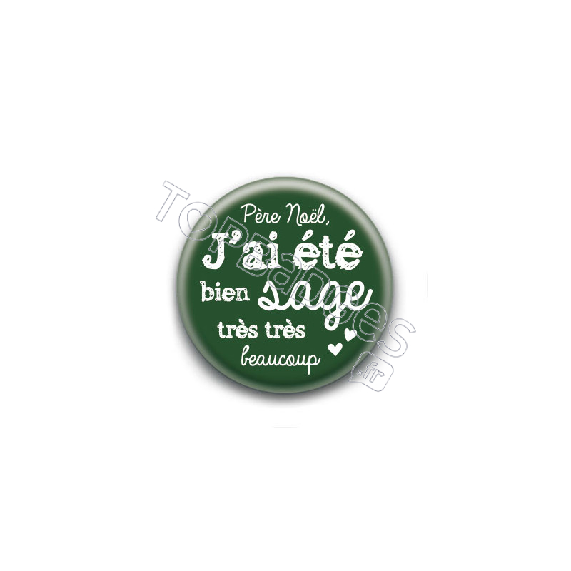 Badge : J'ai été sage (vert)
