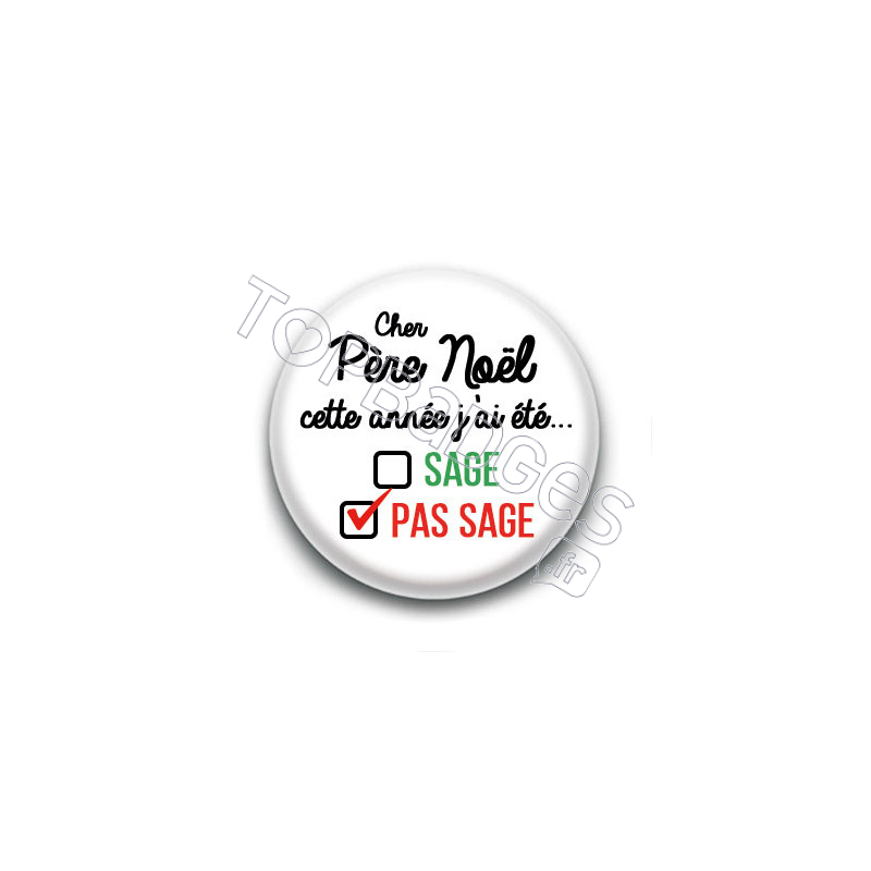 Badge : Pas sage