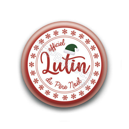 Badge : Officiel lutin (rouge)
