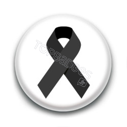 Badge : Ruban noir deuil