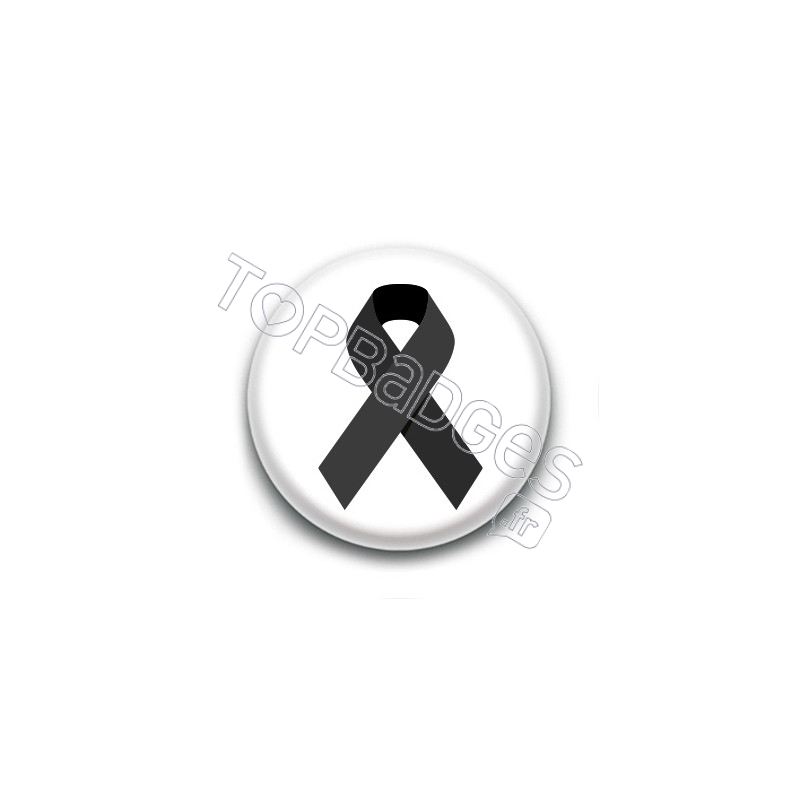 Badge : Ruban noir deuil