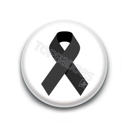 Badge : Ruban noir deuil