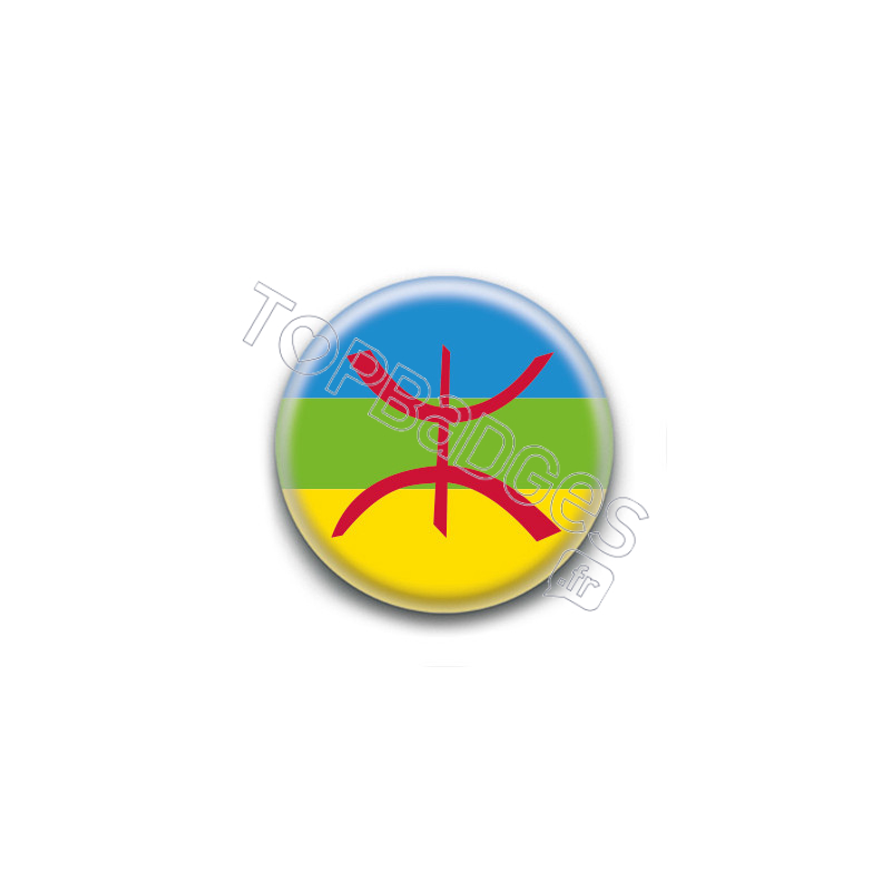 Badge : Drapeau Berbère Amazigh