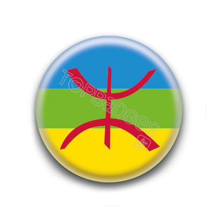 Badge : Drapeau Berbère Amazigh
