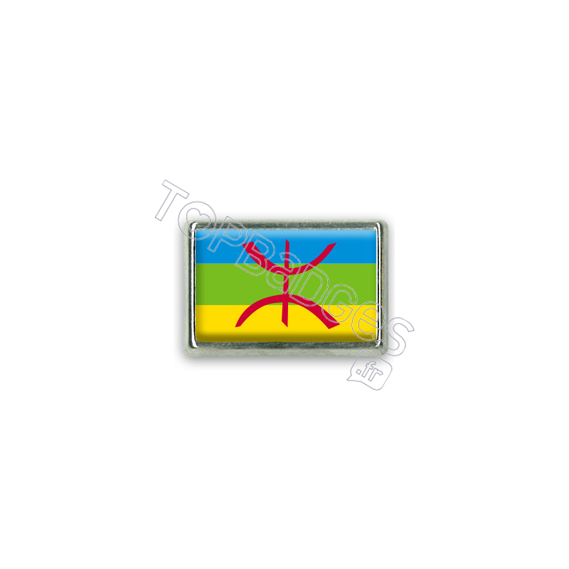 Pins rectangle : Drapeau Berbère Amazigh
