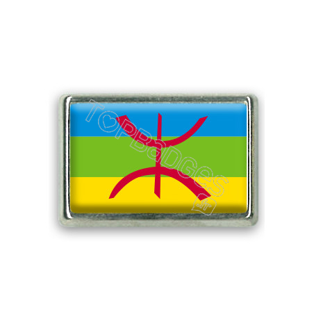 Pins rectangle : Drapeau Berbère Amazigh
